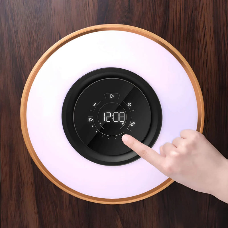 GlowNest - LED-bordlampe med varmt lys og minimalistisk, naturligt design