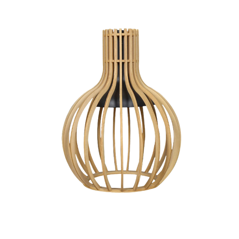 ZenLume – Japansk Træbordlampe til Vokslys