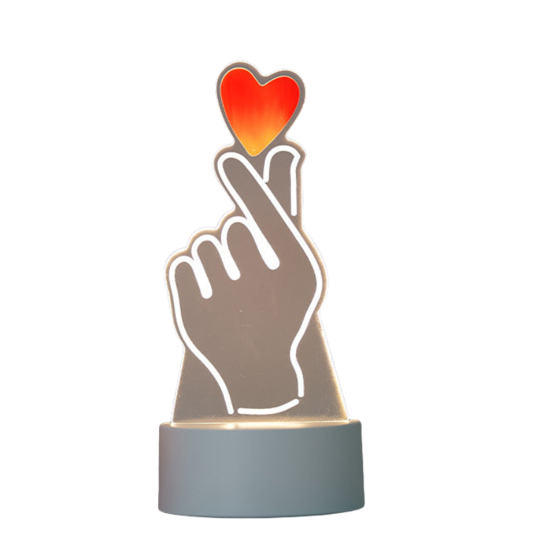 LumiBloc – Rektangulær akryl LED bordlampe i moderne design