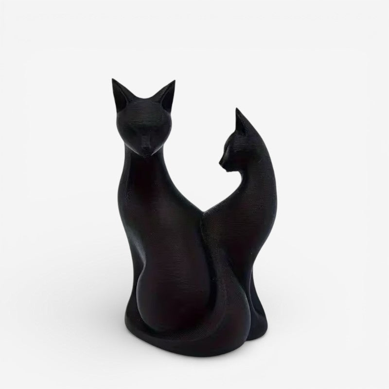 DuoPaws – Dekorativ Kattefigur i Par Design