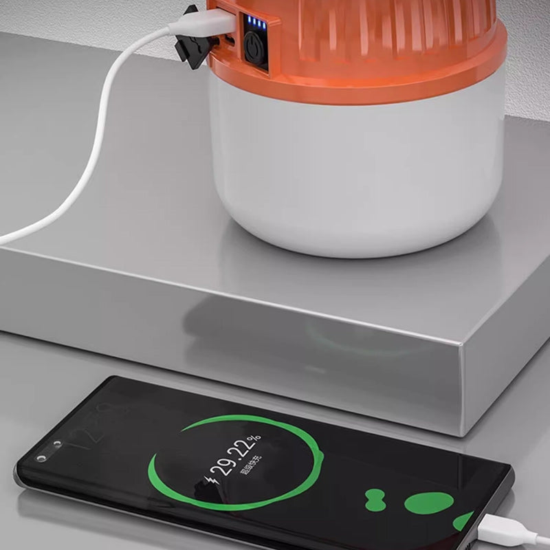 GlowVibe – Minimalistisk håndholdt LED-udendørslampe med solopladning