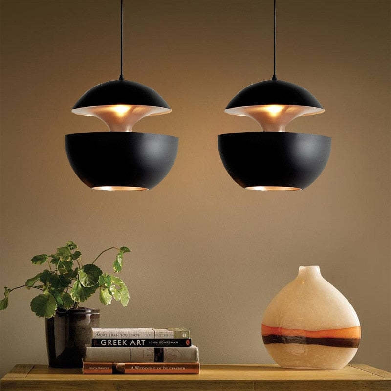AuraGlow – Moderne Justerbar Pendellampe med Varmt LED-lys