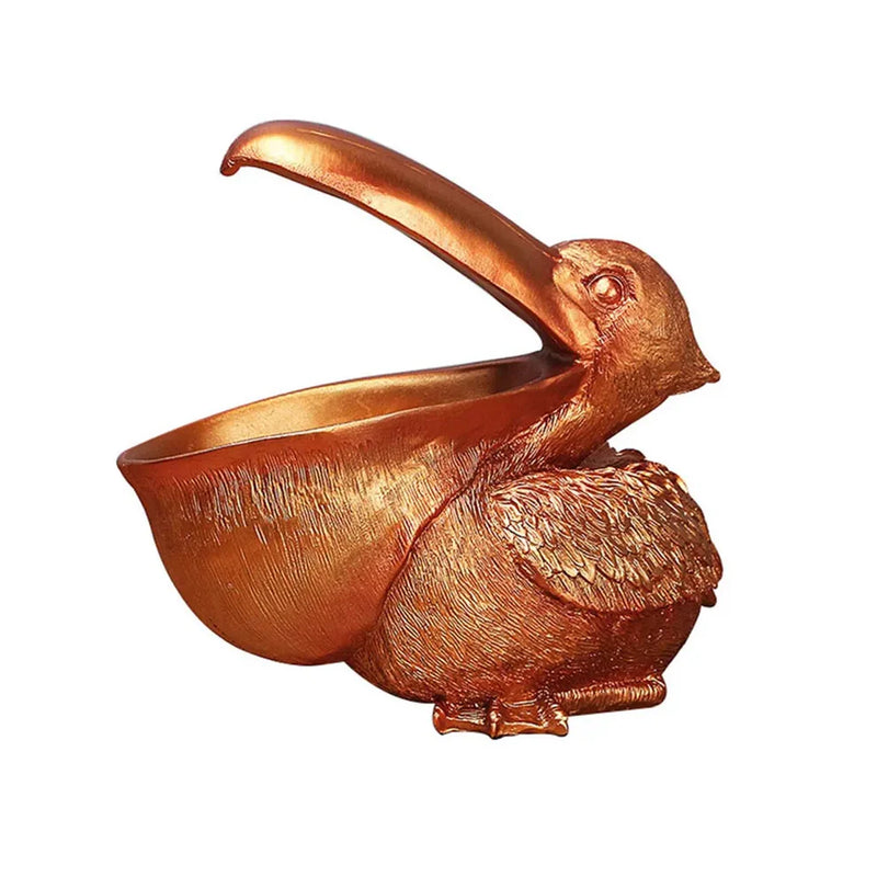 FeatherBowl – Pelikanfigur med dekorativ opbevaringsskål