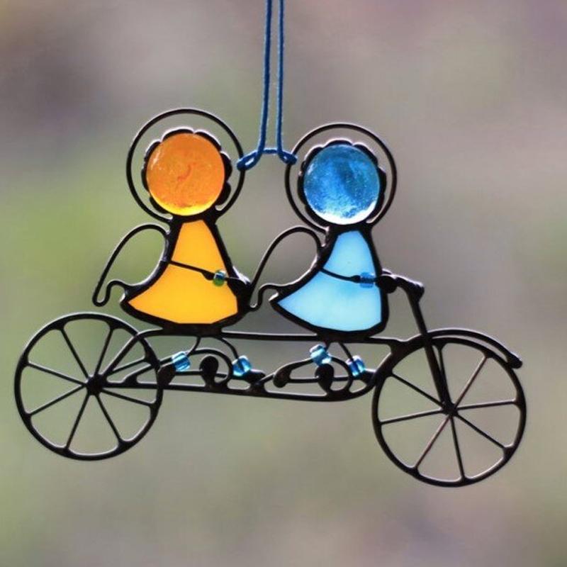 LumiCharm – Legende ophængning Suncatchers med figurdesign for en munter vinduesudstilling