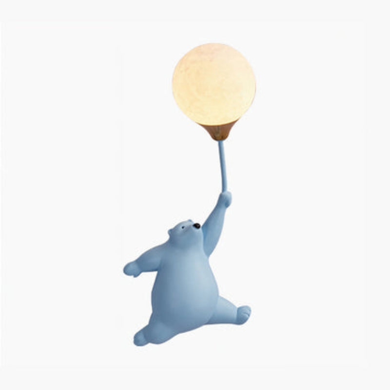 BearGlow – Dekorativ væglampe med bjørn og balloner