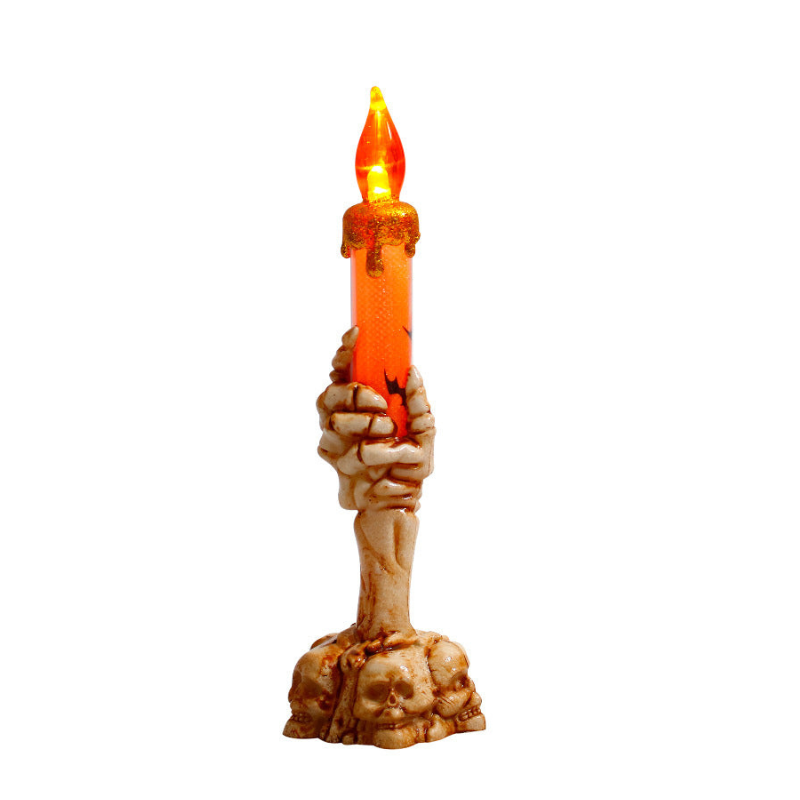 SkullGlow – LED kranie-lys natlampe med Halloween design