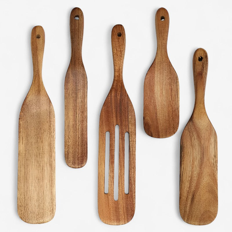 CookNatura – Træsæt med spartler til madlavning