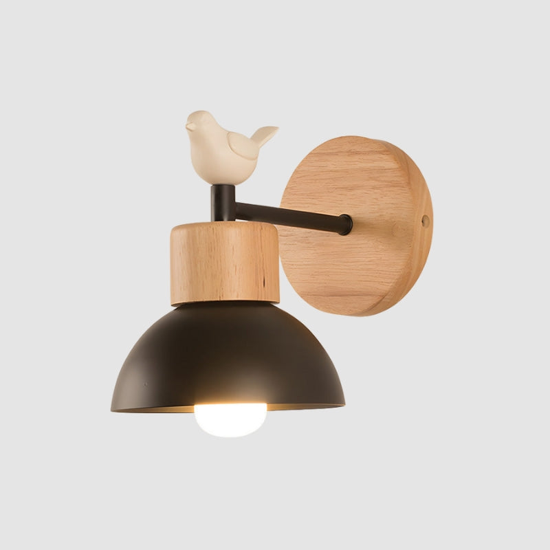 WoodGlow - LED Væglampe i Træ til Indendørs Belysning