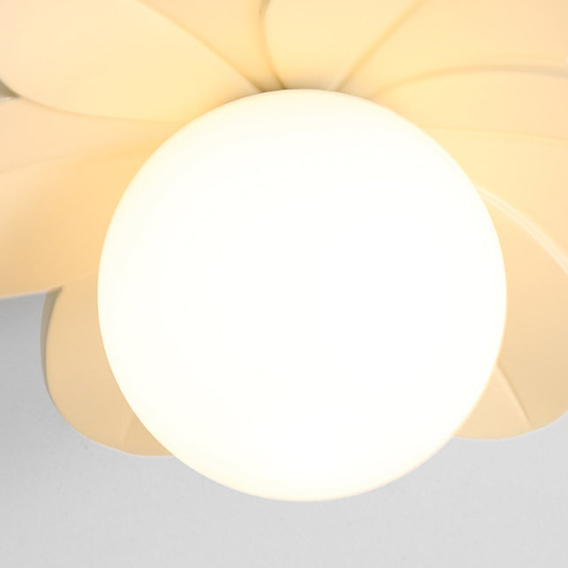FloraOrb – Nordisk Blomster Kugle Semi-Flush Loftlampe