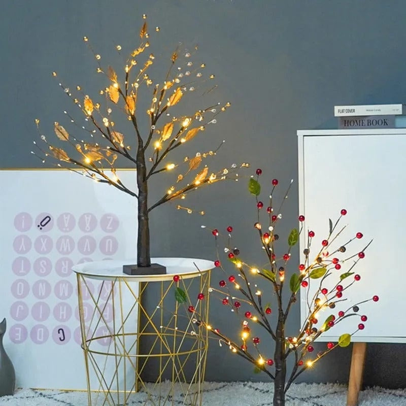 GlowTree – Elegant forårstræ bordlampe med LED-lys