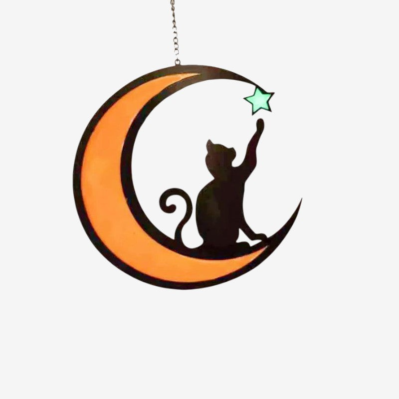 LunarGlow – Dekorativ LED Pendellampe med Måne Design