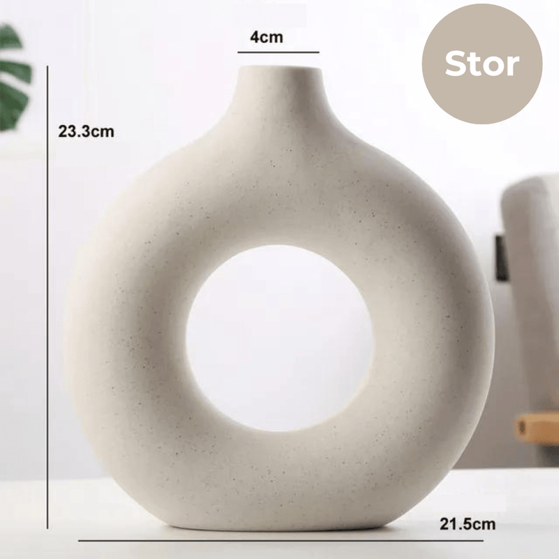 AuraDonut - Sofistikeret vase med unikt donutdesign