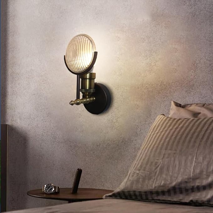 AuraGlow - Industriel væglampe med minimalistisk design til moderne interiør