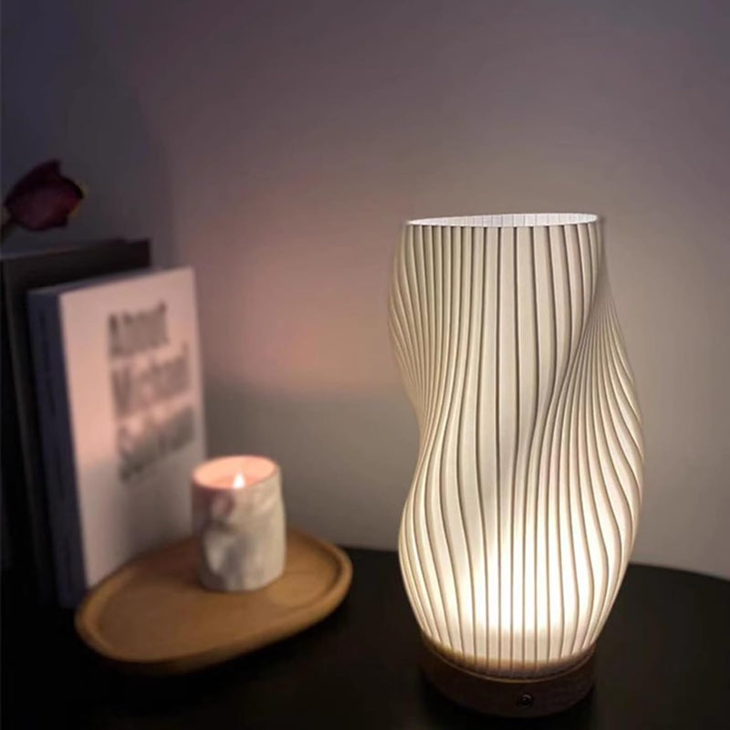 WaveLuxe - Elegant USB lampe med dobbelte lysskærme