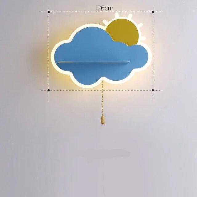 CloudGlow - Blød LED væglampe til børneværelser