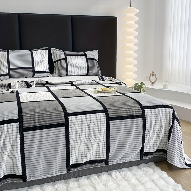 LuxeStripes – Moderne stribemønster Tæppe med stil og komfort