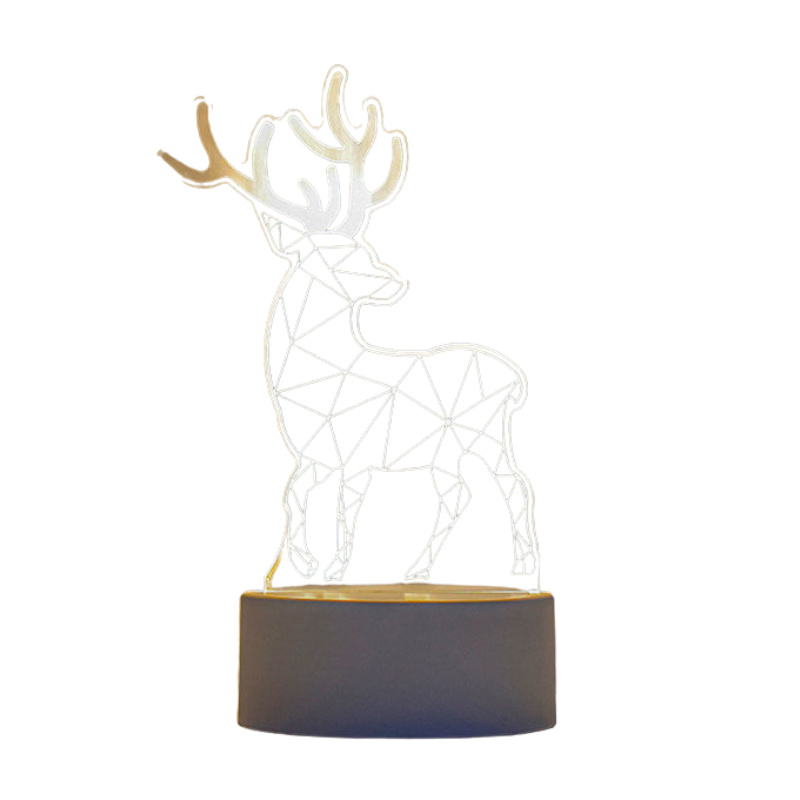 LumiBloc – Rektangulær akryl LED bordlampe i moderne design