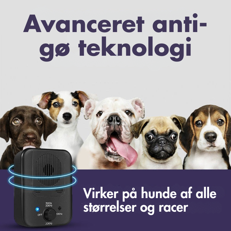 BarkGuard – Vejrbestandig anti bark enhed med justerbare ultralydsniveauer
