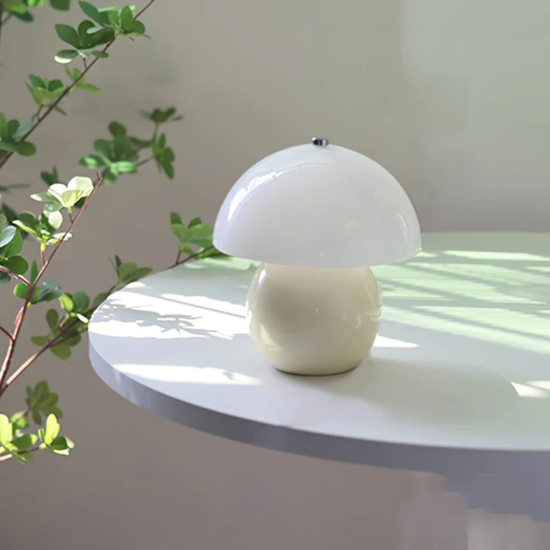 FungiGlow – Keramisk svampebordlampe med USB-opladning
