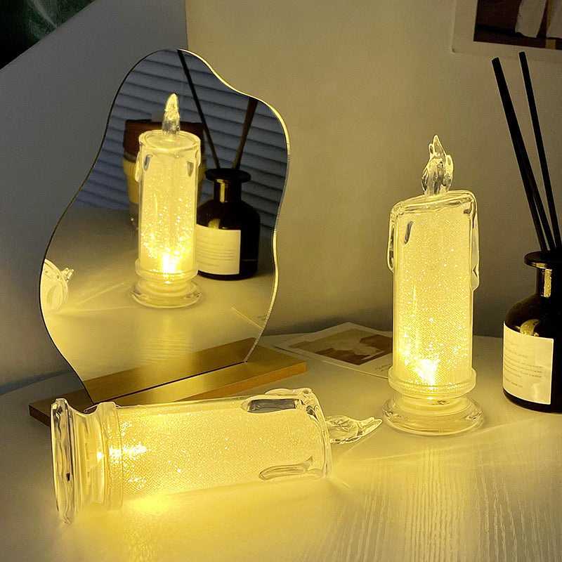 CandleGlow – Simuleret Lys LED Natlys Bordlampe