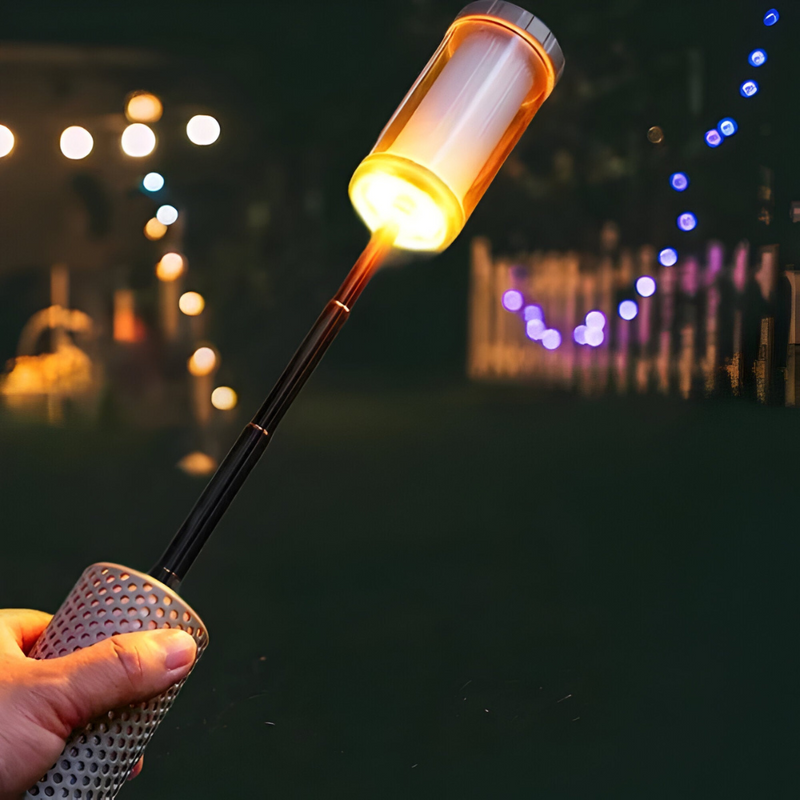 StarBeam – Foldbar LED lanterne med ophængskrog og USB-opladning