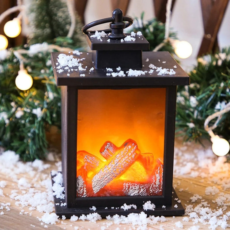 GlowHaven - Flameless Fire Lantern Lamp med realistisk flimrende LED