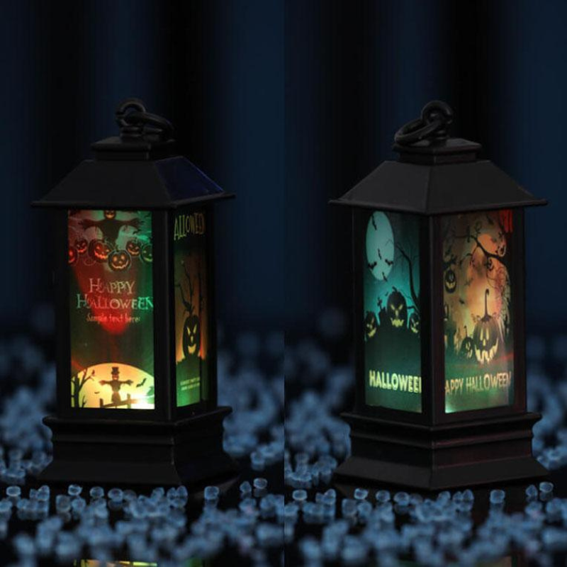 SpookLantern – Skelet-Græskar Halloween LED Oljelampe Dekoration