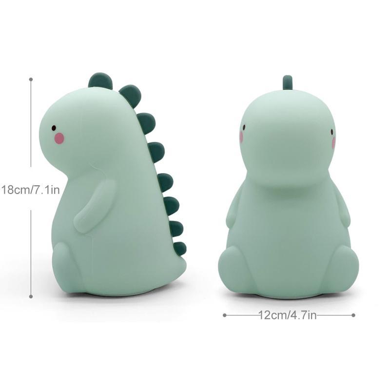DinoGlow - Genopladeligt dinosaur natlys med blød belysning og sjovt design