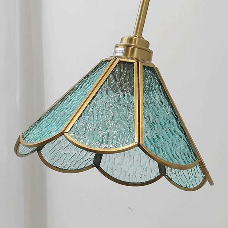 AuraLume – Elegant pendel Lampe med tekstureret glasskærm til omgivende belysning