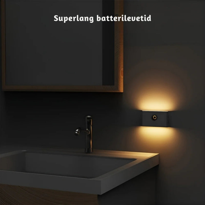 BrightGuard – LED væglampe med bevægelsessensor og 360° dobbeltsidet justerbar glød
