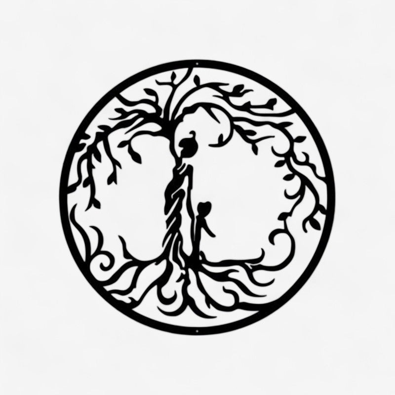 TreeAura - Væghængende dekorativt træ med rundt design