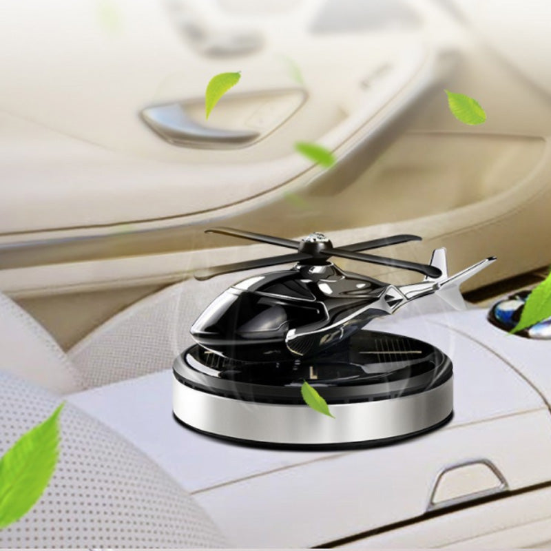 SolarSpin - Roterende helikopter luftfrisker soldrevet aromaterapi til biler