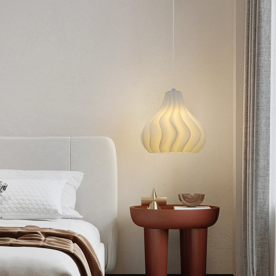 WaveGlow - Stilfuldt dæmpbart LED-pendellys med roterbart vandbølgedesign