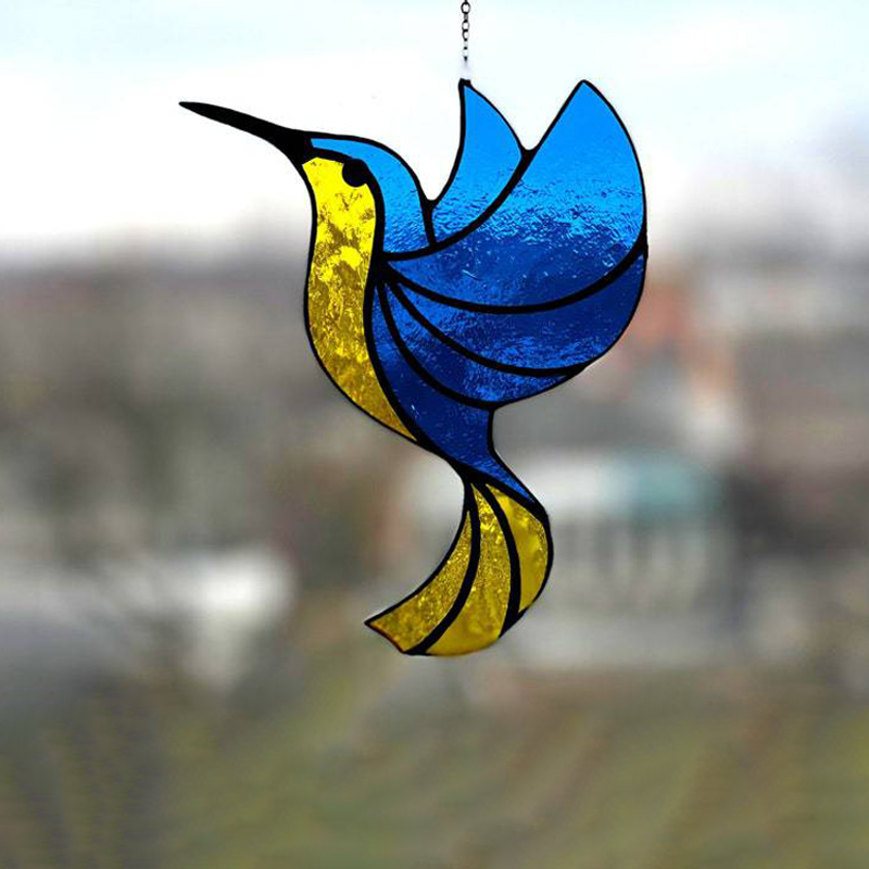 GlideGlow - Kunstneriske Hummingbird Suncatchers til betagende lysrefleksioner