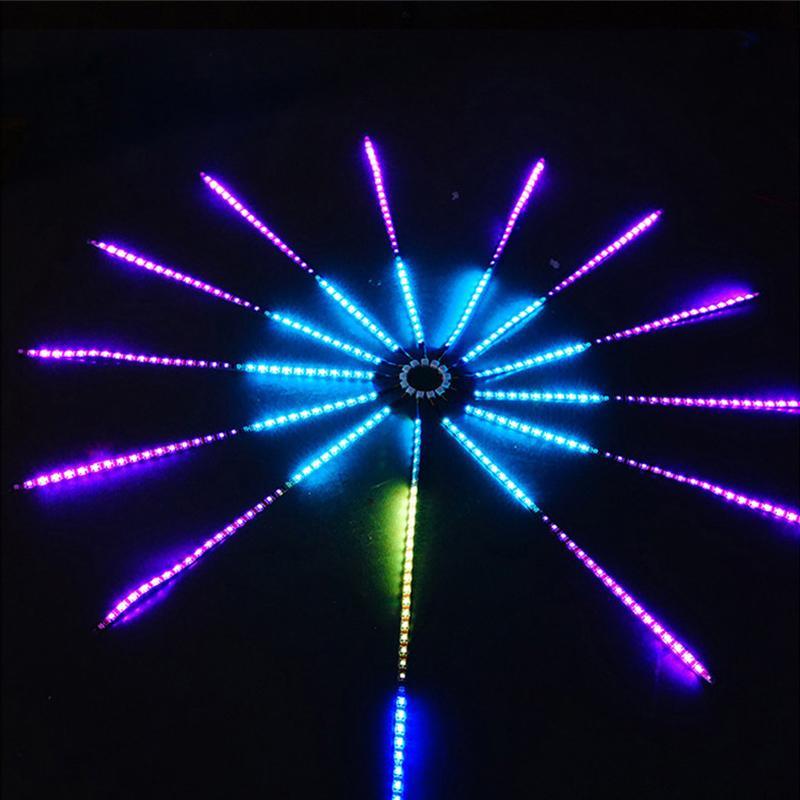 LumiBlaze - Smarte LED vægdekorationslampe med fjernbetjening og DIY-tilstande