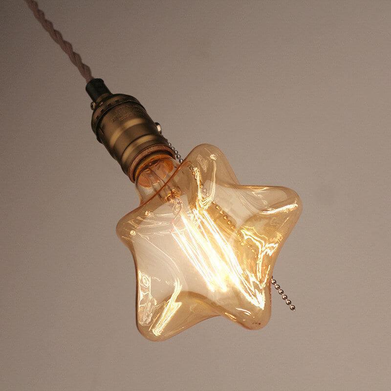 BronzeGlow – Retro pendellampe med unikke pæreformer