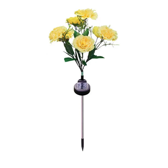 BrightBloom – Charmerende solcelledrevet havelampe med vejrbestandigt blomsterdesign og skumringssensor
