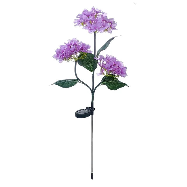 BrightBloom – Charmerende solcelledrevet havelampe med vejrbestandigt blomsterdesign og skumringssensor