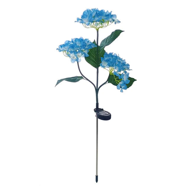 BrightBloom – Charmerende solcelledrevet havelampe med vejrbestandigt blomsterdesign og skumringssensor