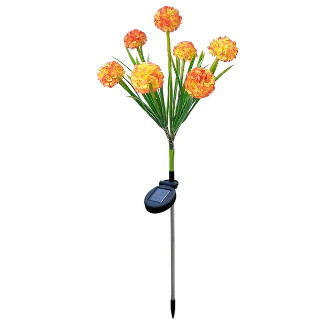 BrightBloom – Charmerende solcelledrevet havelampe med vejrbestandigt blomsterdesign og skumringssensor