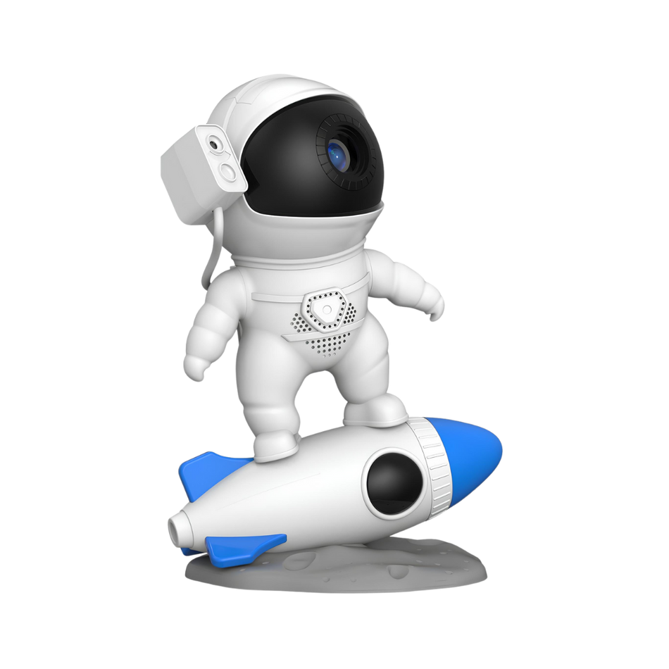 StarGlide – Raketprojektorlampe med Galaxy-scener og Bluetooth-lyd
