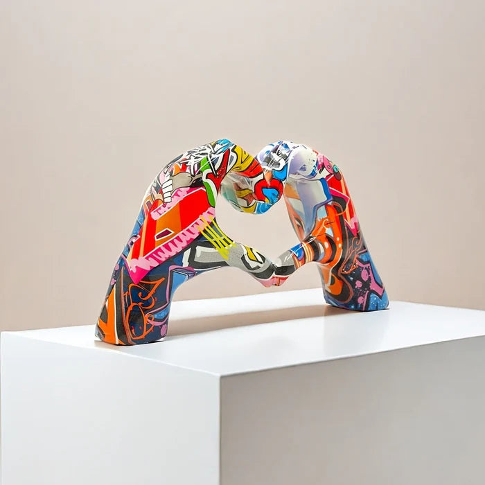 HeartSign – Abstrakt håndskulptur til moderne kunstneriske rum