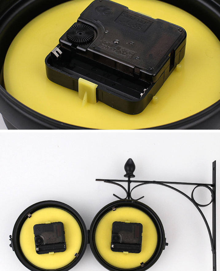TwinTick – Dobbeltsidet vægur med analog digital visning og moderne design