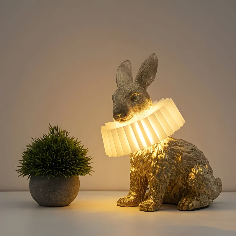 BunnyGlo - Art Deco inspireret kaninformet bordlampe til stuen