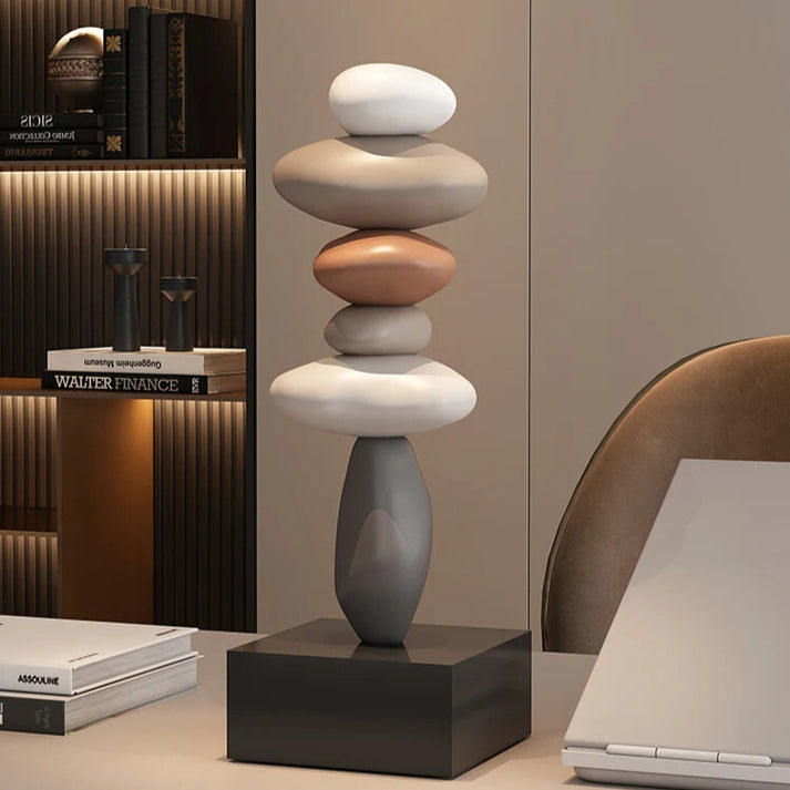 StoneSerene – Moderne stablet stenskulptur til moderne hjem