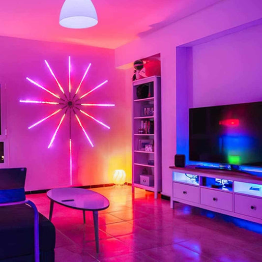 LumiBlaze - Smarte LED vægdekorationslampe med fjernbetjening og DIY-tilstande