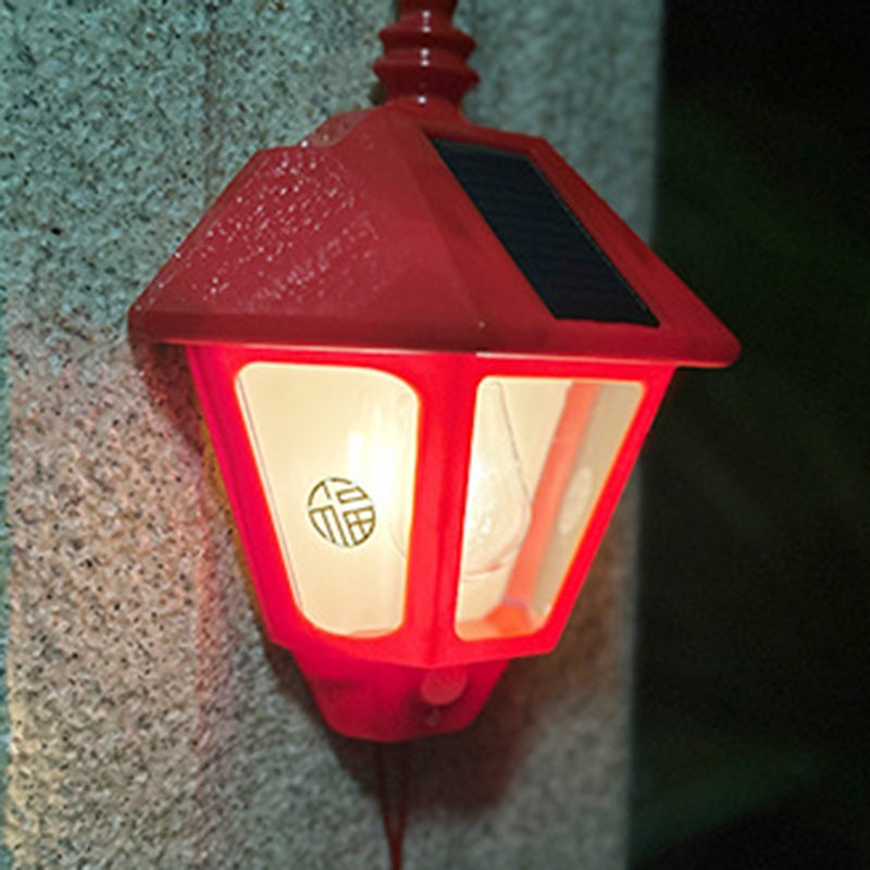 LumiBeacon – Retro Solcelledrevet LED Væglampe med Vandtæt Konstruktion