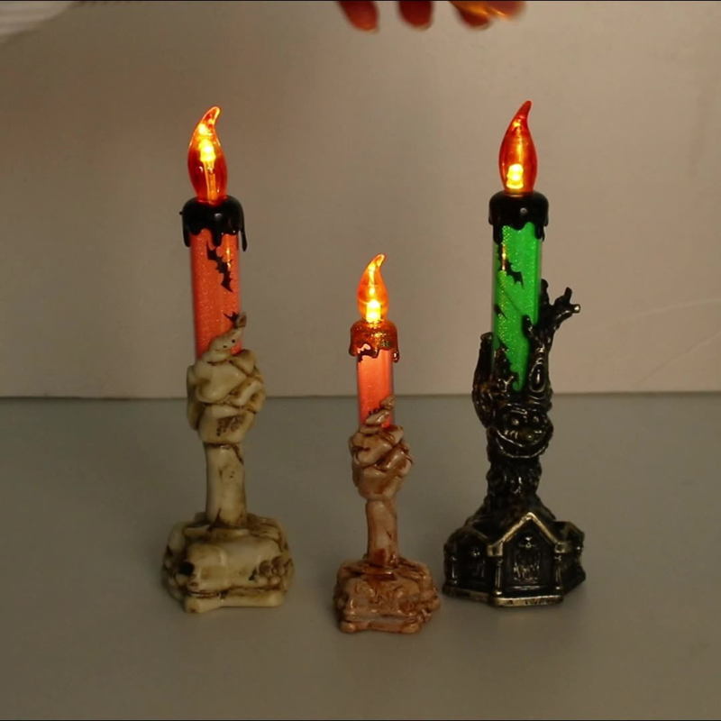 SkullGlow – LED kranie-lys natlampe med Halloween design
