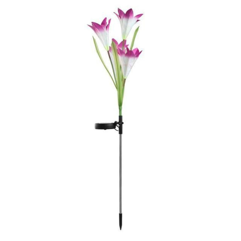 BloomGlow - Solar LED-havebelysning med blomsterdesign til dekorativ udendørs belysning