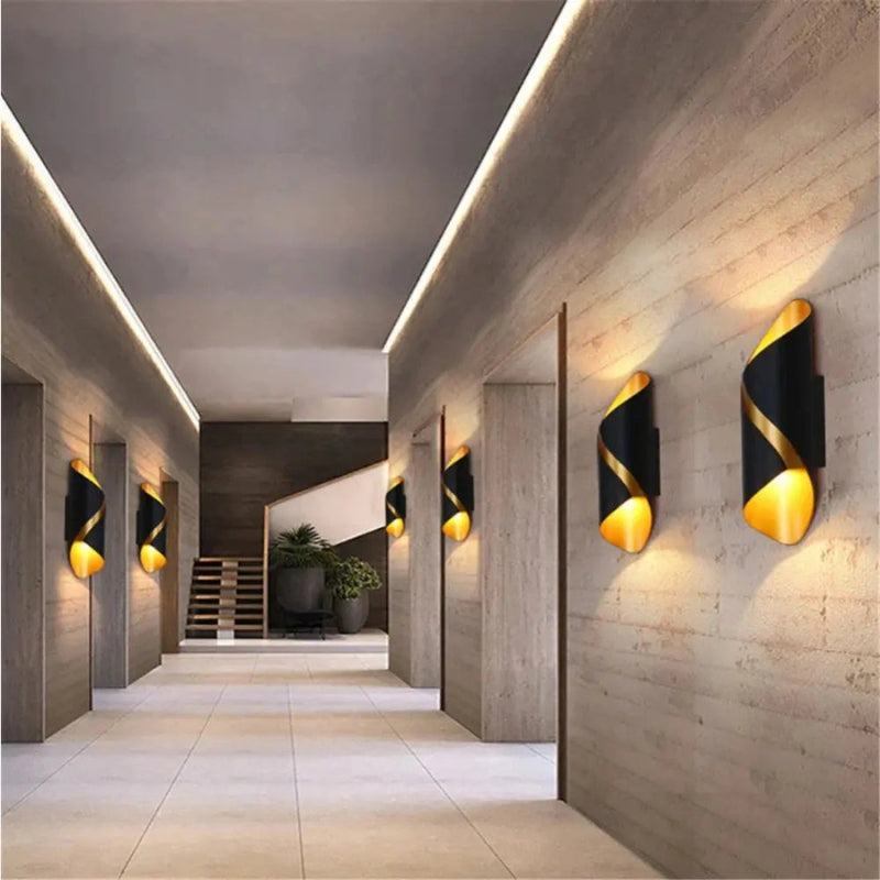 LumiSpiral – Moderne LED Væglampe med Elegant Spiraldesign